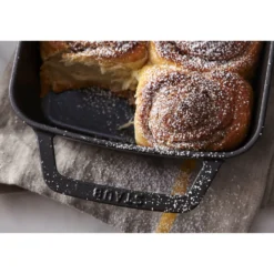 Staub 30 x 20 cm, Assiette chaude, Noir mat Clearance