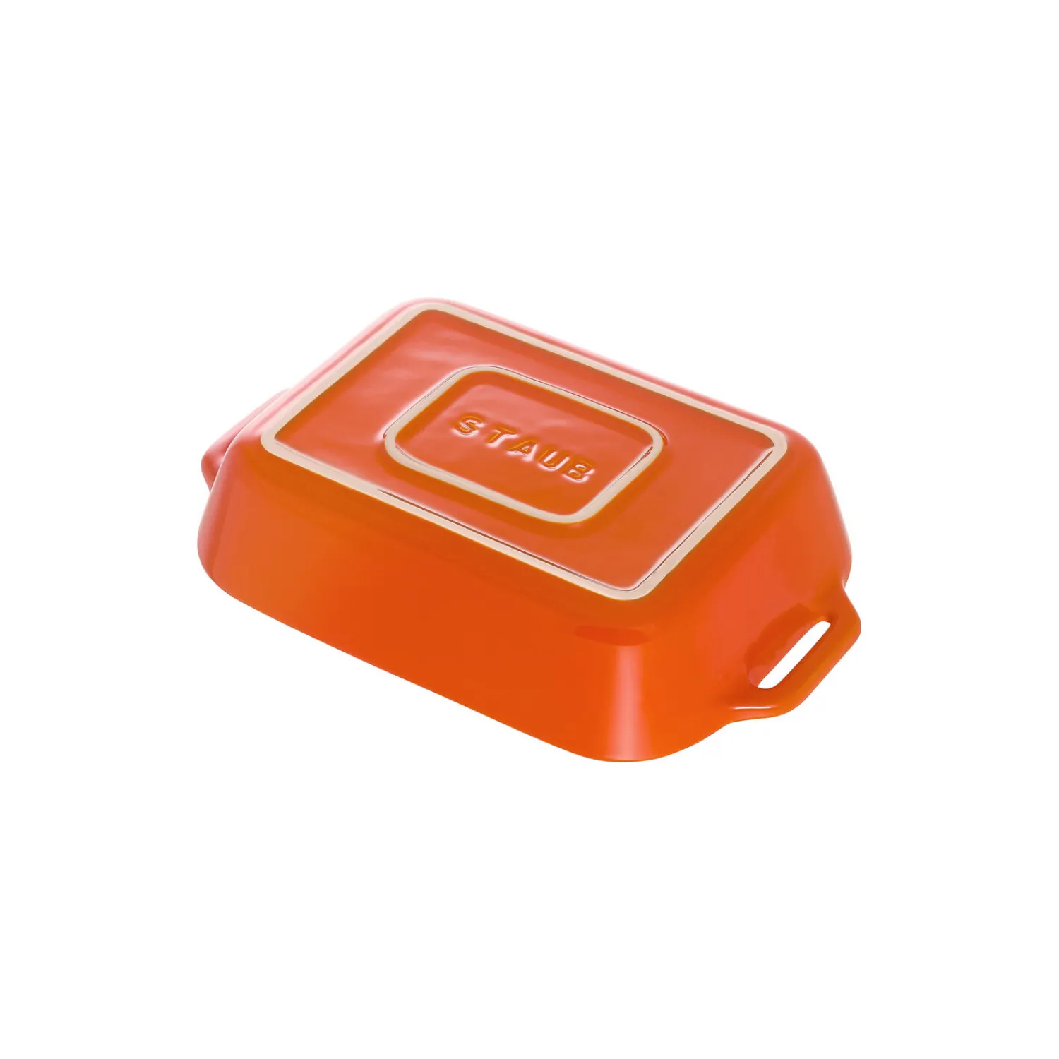 Staub 14 x 11 cm, Assiette chaude, Orange Discount